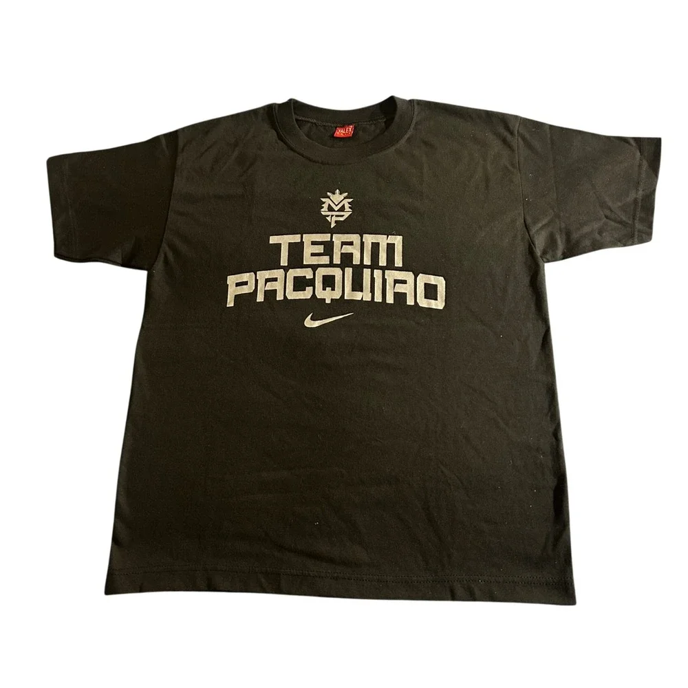 Manny Pacquiao Team Pacquiao Nike Graphic T-Shirt Black Large Boxing Eagle